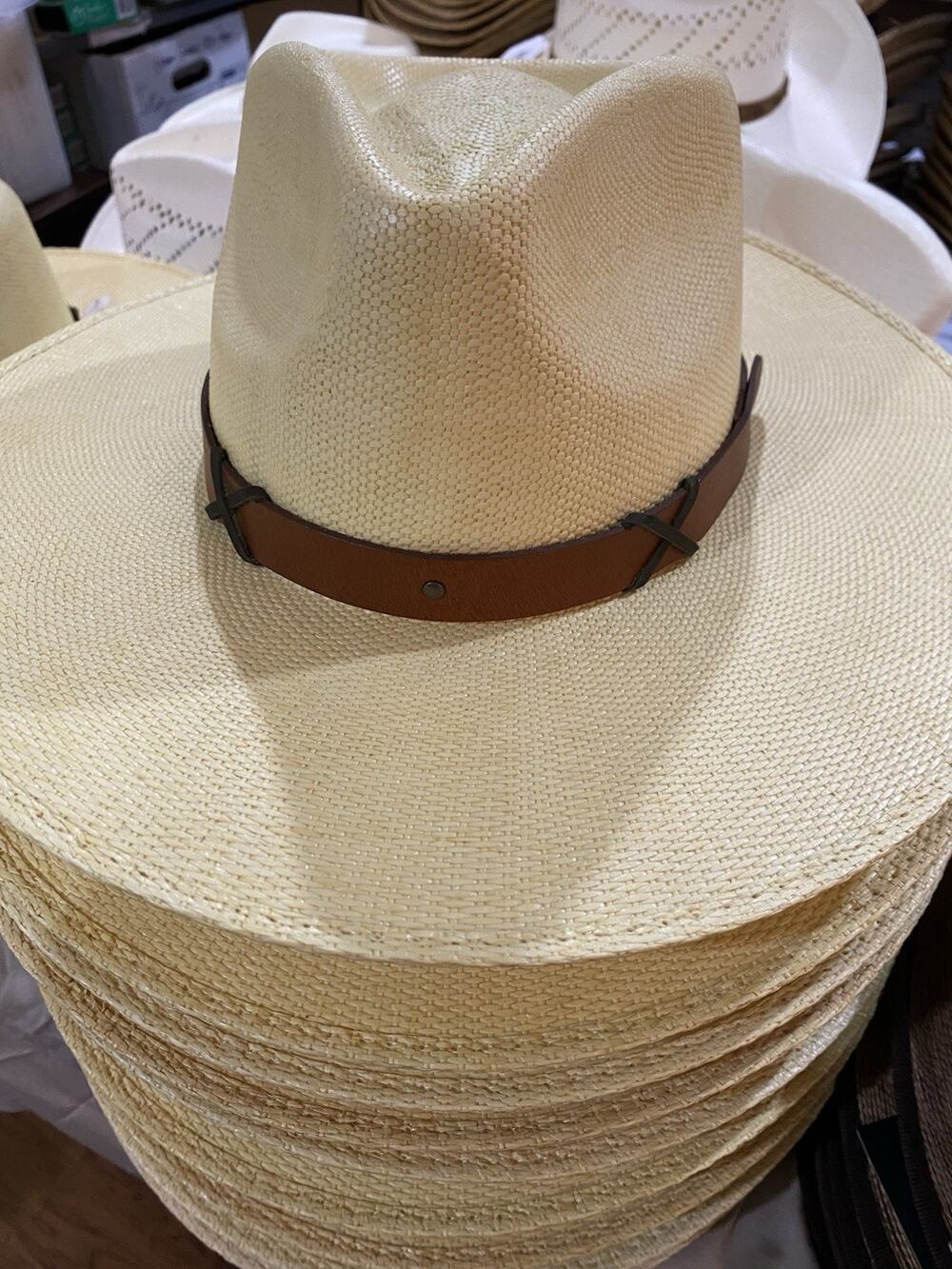 Stetson Straw Yellow Cowboy Hat XL New